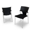 AKTIVA stol uden armlæn, sort plast, kan anvendes til indretning af mødelokalet