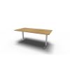 SQUARE hæve/sænke skrivebord med bøgetræs bordplade