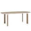 Analog™ bordet, variation: egetræsfinér, white underside, massive egetræsben, design: Jaime Hayón. Kan anvendes som kantinebord, mødebord mm.