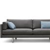 EJ220 sofa i sort læder, Erik Jørgensen