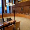 AKUPRO smitteskærm i Frederiksberg byrådssal, flot sal og flot løsning