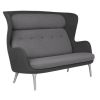 Ro™ sofa i sort/grå. Kan anvendes til loungeområder.