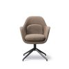 Swoon swivel stol kan anvendes på kontor, lobby, restaurant, mødelokalet eller loungeområdet.