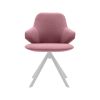Nuuk stol i lyserød med hvidt stel er en organisk stol i et moderne design, designet af busk+hertzog