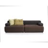 Alphabet™ sofa, modulsofa i brune nuancer. Kan anvendes til indretning af touch down områder