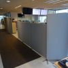 Akustiske skærmvægge til indretning af banklokaler, it-support, call center