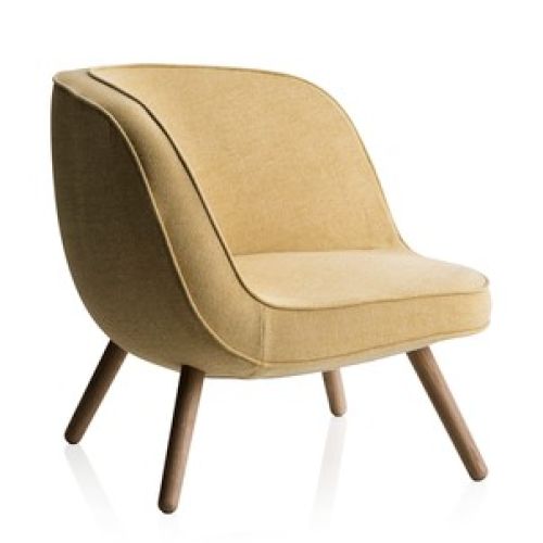 VIA57™ loungestol gul til indretning af hyggeligt kontormiljø