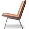 CH401 brun lænestol loungestol Hans J. Wegner. Carl Hansen & Søn.til indretning af kontorfaciliteter