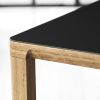 Slender bord, design af Antonio Scaffidi, bordben i massiv eg eller bøg - klar lak, bordhøjde 74 cm