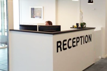 Indretning af reception