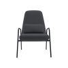 Nola loungestol i sort er en elegant stol i et enkelt design, designet af Charlotte Høncke