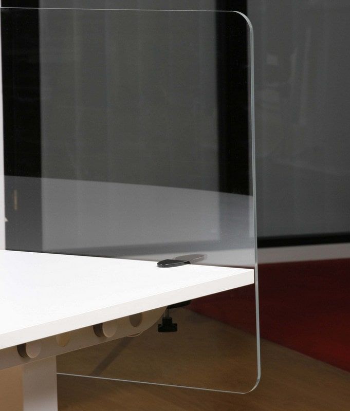 ScreenIT PLEXI bordskærm i transparent plexiglas