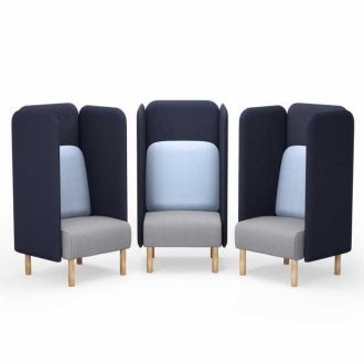 August høj sofa og stol