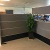 AKUPRO+ skærmvæg i flot grå farve til kontormiljøet