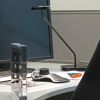 Trace bordlampe, sort, velegnet til åbent kontorlandskab