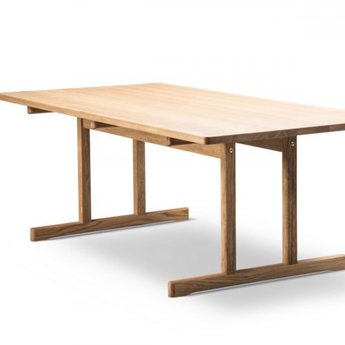 Børge Mogensen shakerbord 6286, egetræ oliebehandlet spisebord, anvendes til indretning af mødefaciliteter