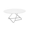 Tribeca bord i hvid har et simpelt understel, der overrasker med dens asymmetriske form